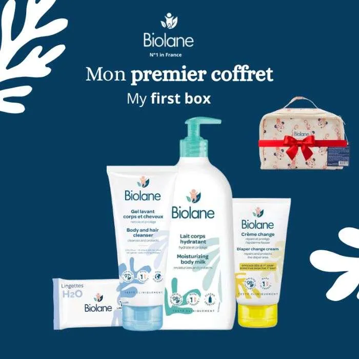 Coffret Biolane : 4 Produits de Soin et son Sac OFFERT*