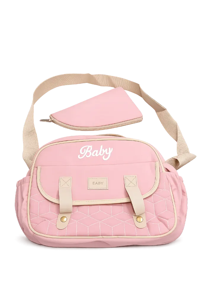 Sac De Maternité Moyen Pour Bébé avec trousse Rose