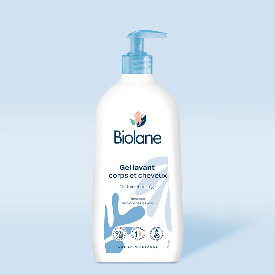Biolane gel lavant doux 2 en 1 Corps et Cheveux 350ml