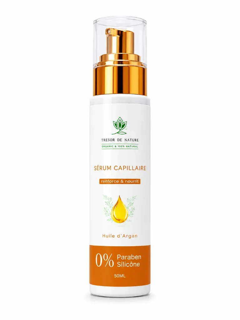 Sérum Capillaire Pour Femmes Enceintes et allaitantes Sans Paraben ni Silicone 100% Natural  | Trésor de nature 50ml