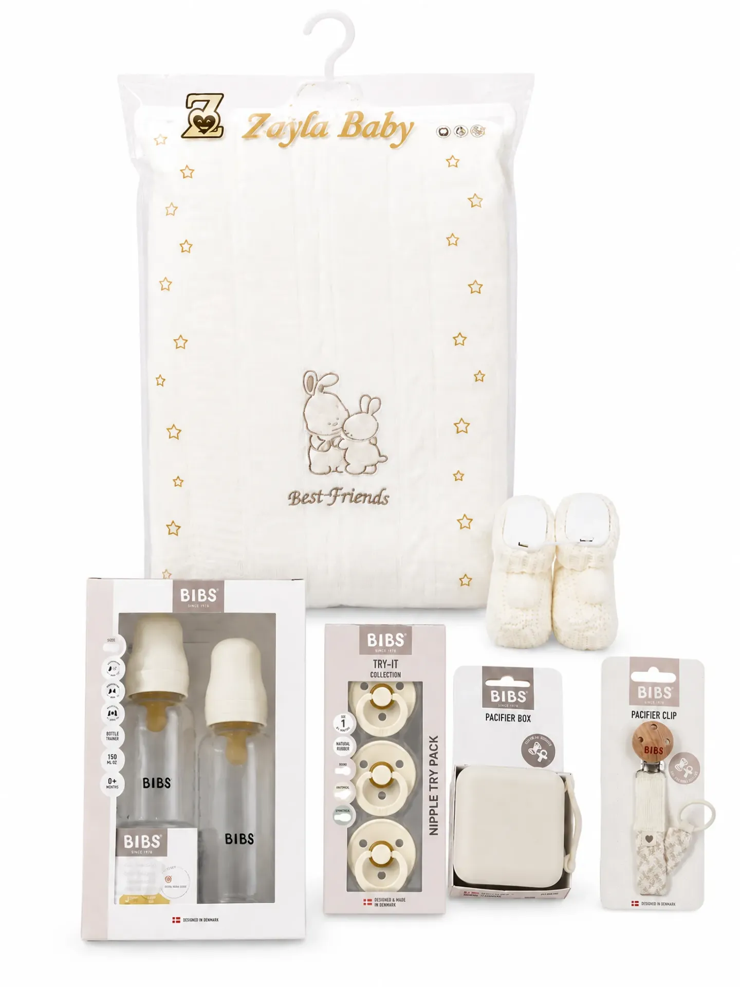 Pack Naissance BIBS Premium – Crème
