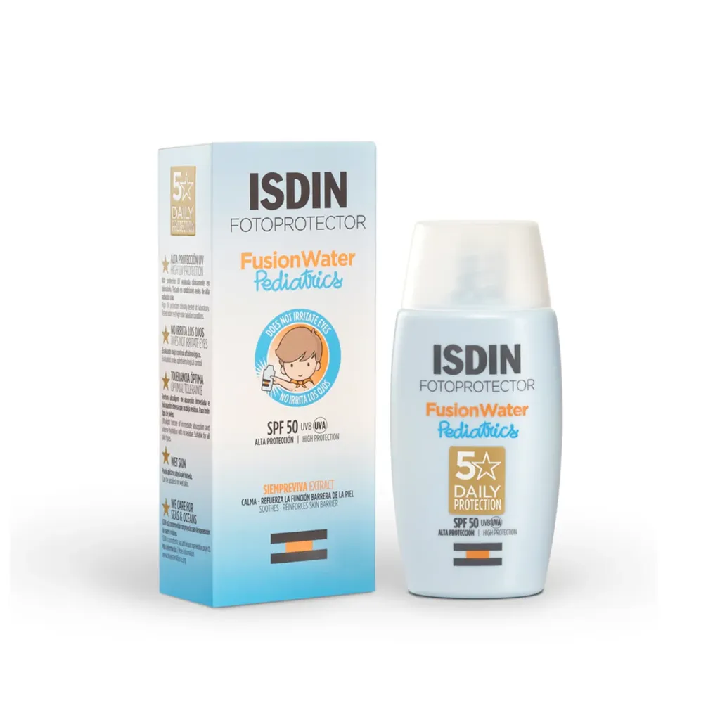 ISDIN protection solaire Fotoprotecteur Fusion Water minéral Pediatrics spf50+ 50ml