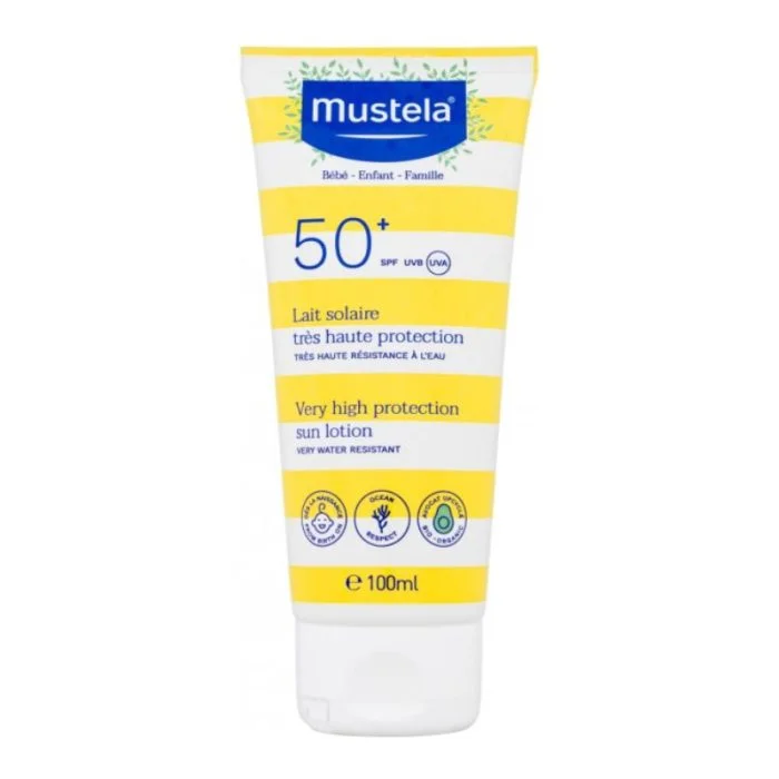 Mustela Lait Solaire Très Haute Protection 0M+ SPF 50+ 100ml