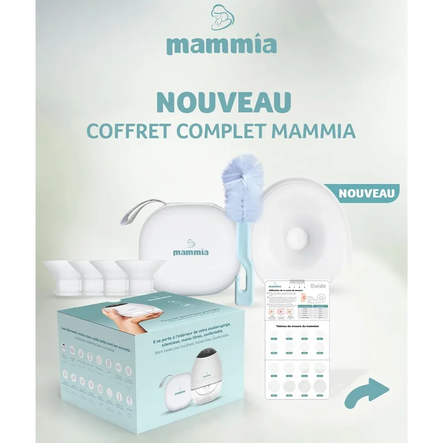 Coffret complet Tire Lait électrique mains libres avec Pochette + accessoires | Mammia