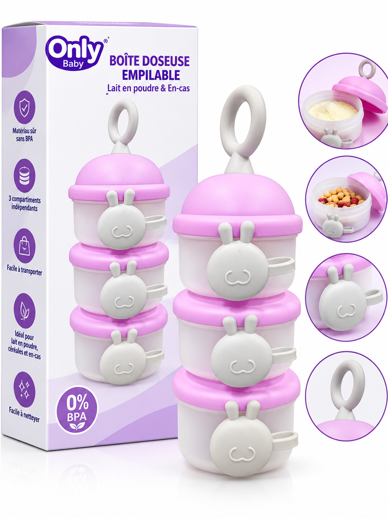 Distributeur de lait en poudre Mauve