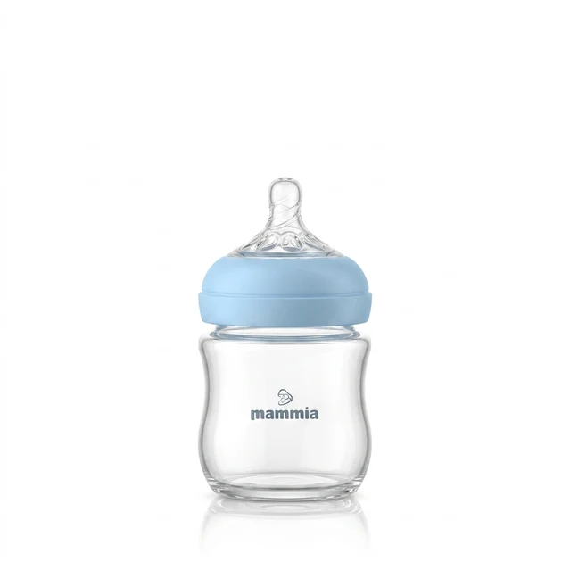 Biberon 0m+ Natural Feeling Tétine en silicone 120ml – Bleu  | Mammia