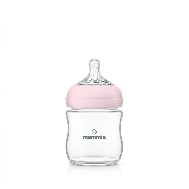 Biberon 0m+ Natural Feeling Tétine en silicone 120ml – Rose  | Mammia