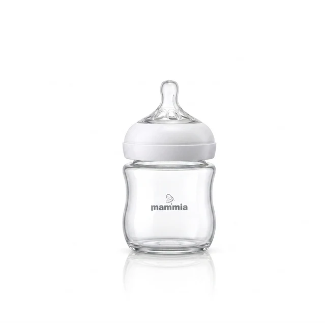 Biberon 0m+ Natural Feeling Tétine en silicone 120ml – Blanc  | Mammia