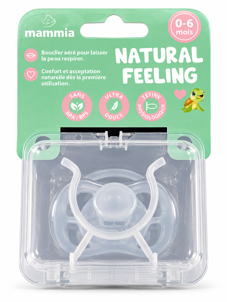 Sucette Natural Feling 100 % Silicone – 0-6mois | Mammia
