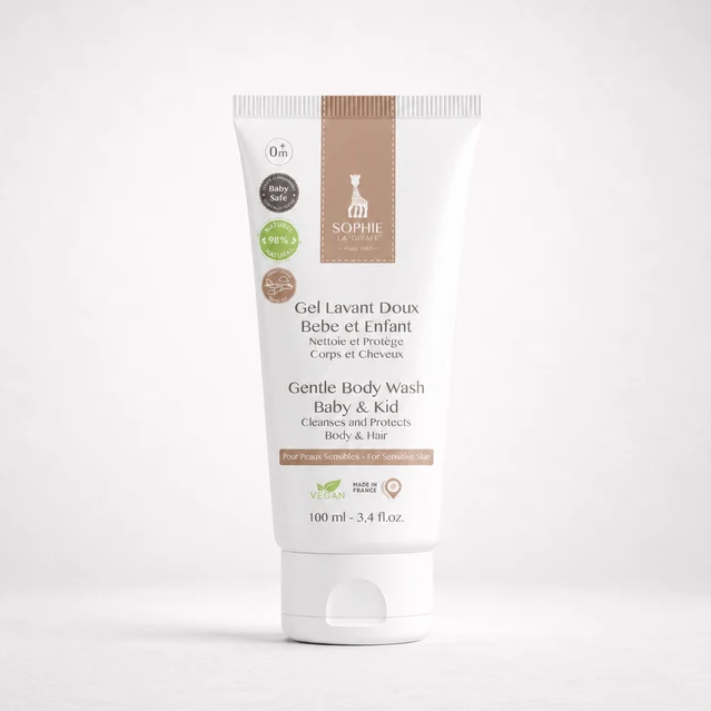Gel Lavant Doux Bébé et Enfant – 100 ml | Sophie la Girafe