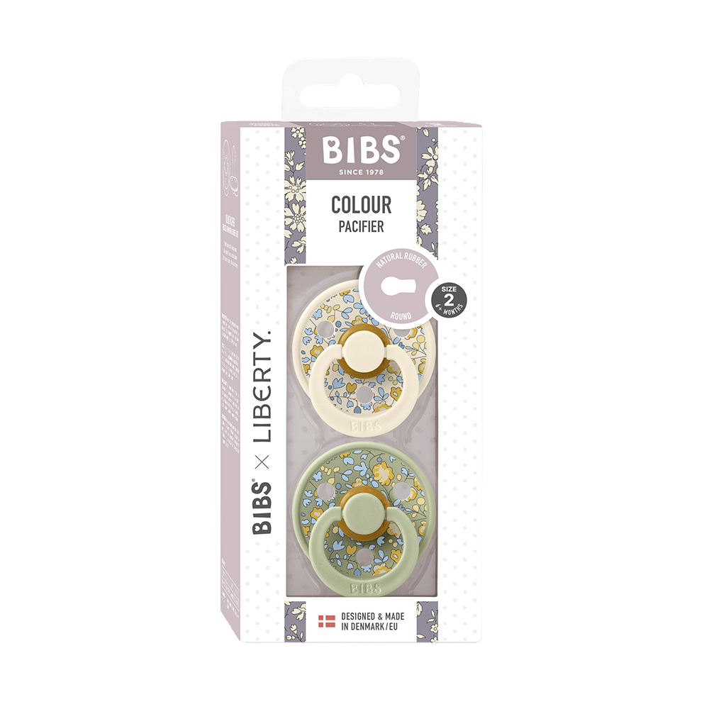 Bibs Lot de 2 Sucettes Rondes Taille 2 (6-12 mois)