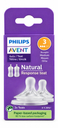 Phillips Avent - Lot de 2 tétines Natural Response Teat 3 Débit Moyen