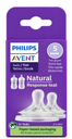 Phillips Avent - Lot de 2 tétines Natural Response Teat 5 Débit très rapide