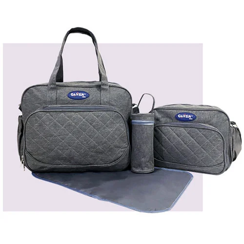 Sacs De Maternité Pour Bébé Gris avec Sacoche et Trousse 3 pièces | Chicco