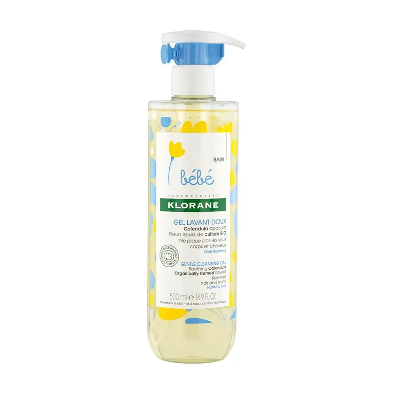 KLORANE BEBE- GEL LAVANT DOUX SANS RINÇAGE AU CALENDULA 500 ML