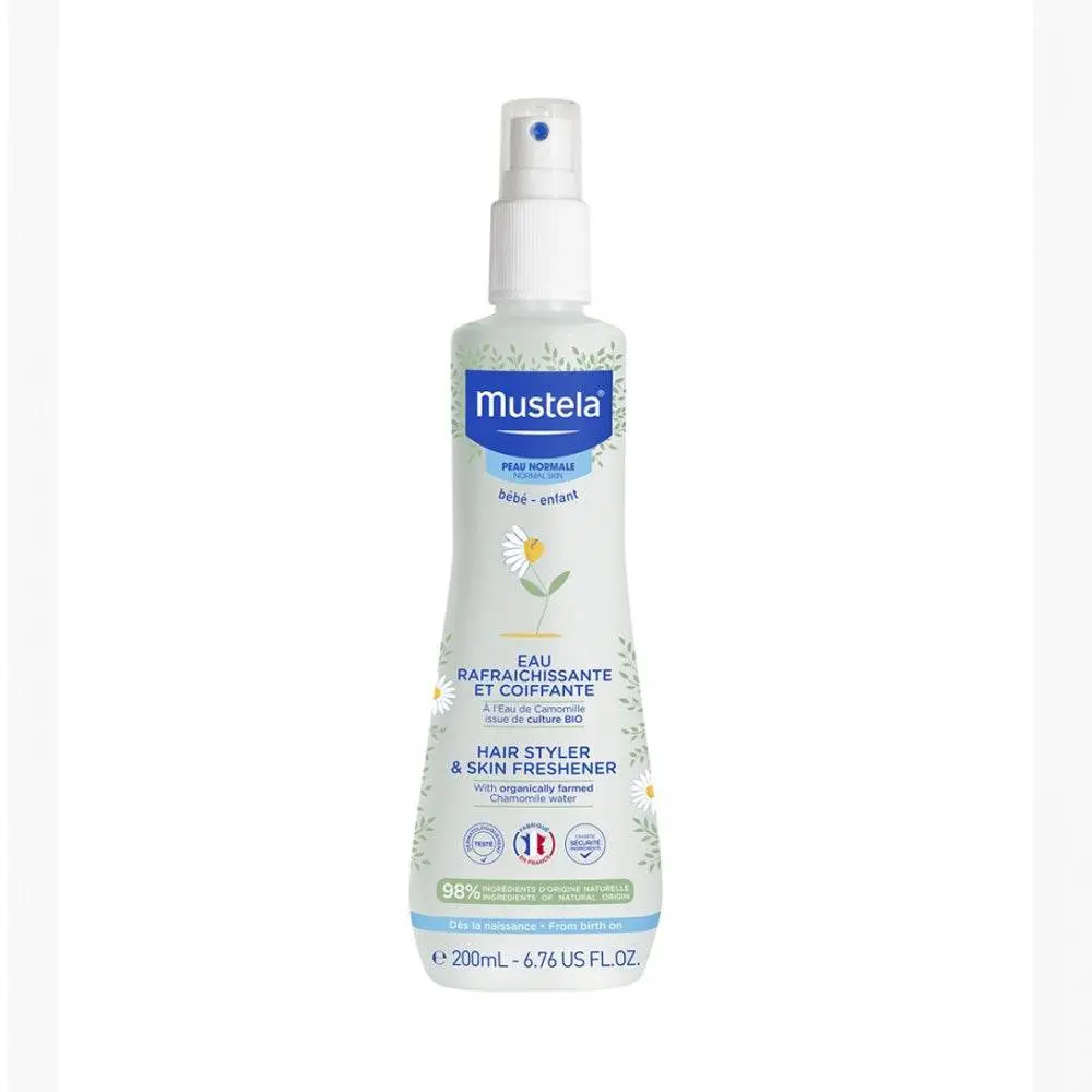 Mustela - Eau Rafraichissante et Coiffante Bébé à l'eau de Camomille Bio