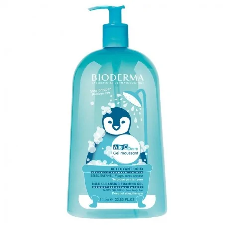 Bioderma Abcderm Gel Nettoyant Moussant 1L