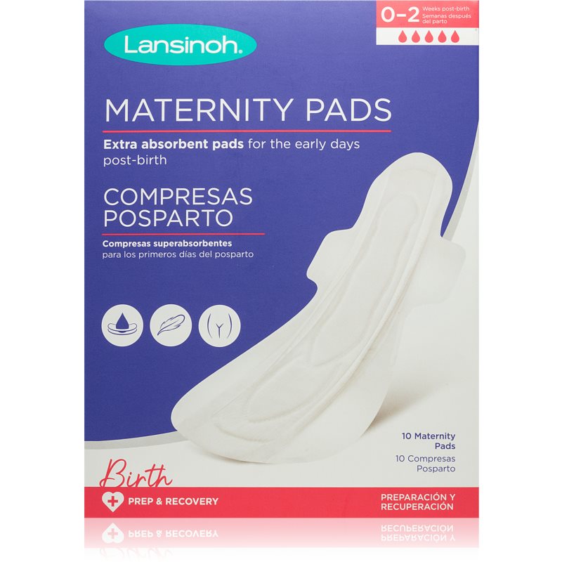 Lansinoh 10 Serviettes maternité  0-2 semaines