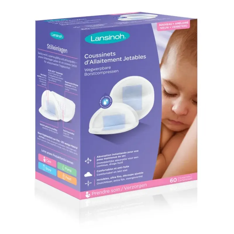 Coussinets D'allaitement Jetables 60 Pièces Lansinoh