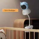 Caméra Bébé HD – Détection de Cri, Audio Bidirectionnel, Détection de Mouvement, Alarme Push & Enregistrement sur Carte SD 128 Go