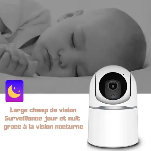 Caméra de surveillance intérieure sans fil avec port RJ45