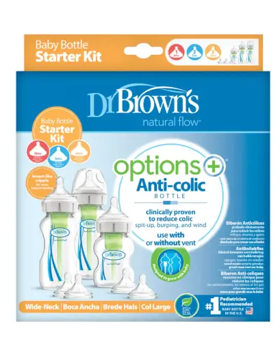 Dr Brown's kit biberons de démarrage a col large