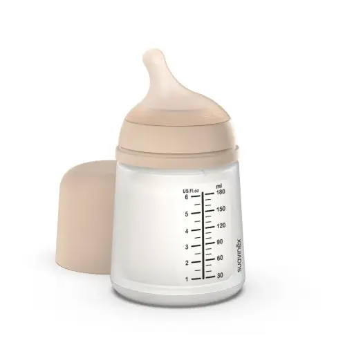 Biberon suavinex Anti colique 180ml avec Tétine d'allaitement +0 Mois    Couleur Fair