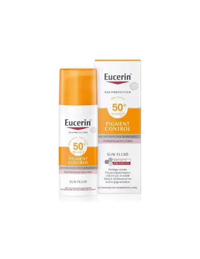 يوسيرين إكران صن سائل التحكم في صبغات الوجه بعامل حماية من الشمس SPF50+ |زجاجة 50 مل