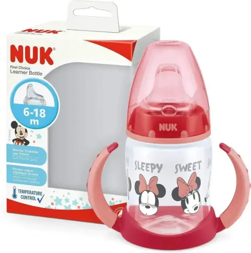 Nuk Tasse d’apprentissage Mickey 6-18mois 150ml rouge
