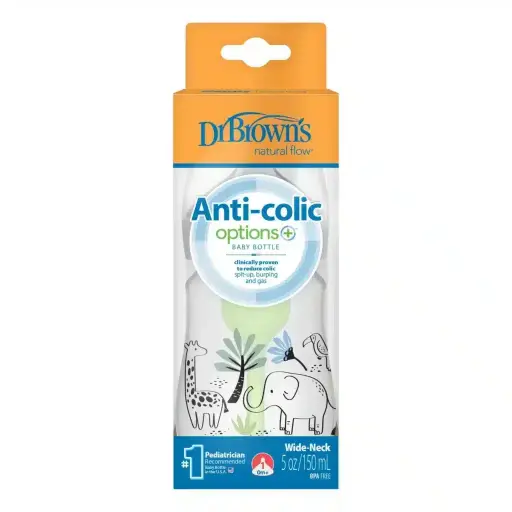 Dr. Brown’s Biberon anti-coliques Col Large – Dinosaure 270ml  