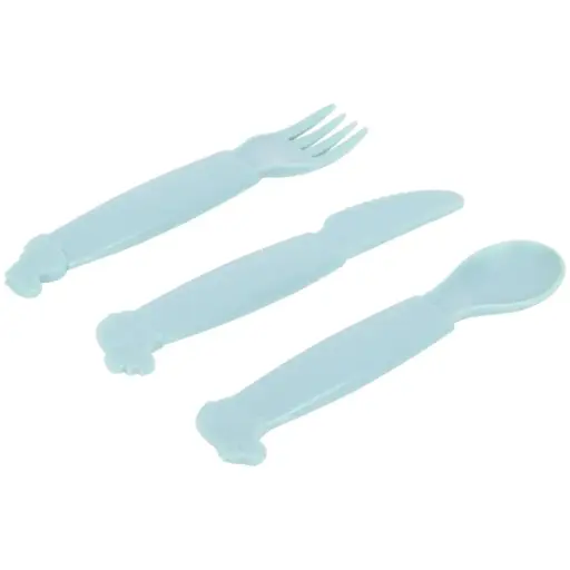 أدوات المائدة ألفار بيبي باللون الأزرق
