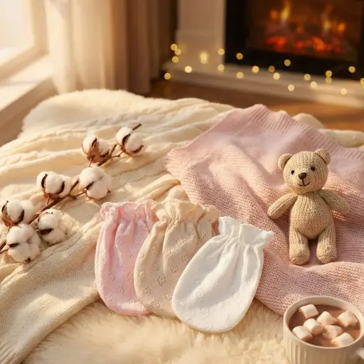 Lot de 3 Moufles Bébé | Caramell  