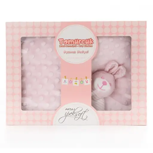 Pack Avec Une Couverture pour Bébé et Un Doudou | Tomurcuk
