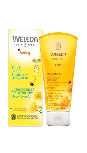 Weleda - 2 en 1 Crème lavante Corps et Cheveux au Calendula
